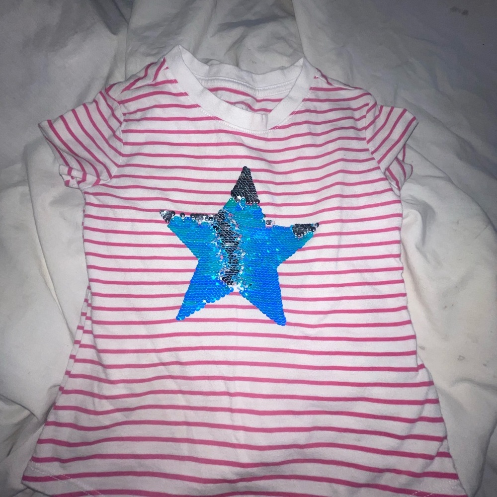 Girls flip sequence shirt